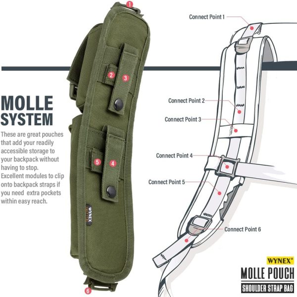 WYNEX Molle Pouch Tactical Gear Outdoor Accessory Mens-4