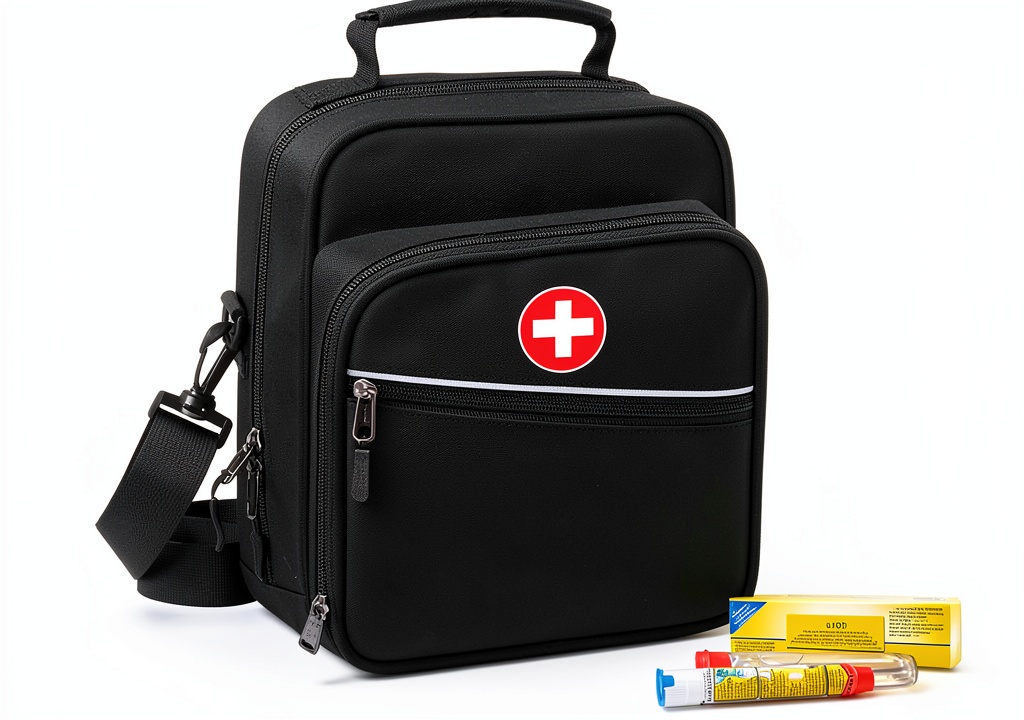Hengyaoer emergency storage bag showing compartments and reflective stripes