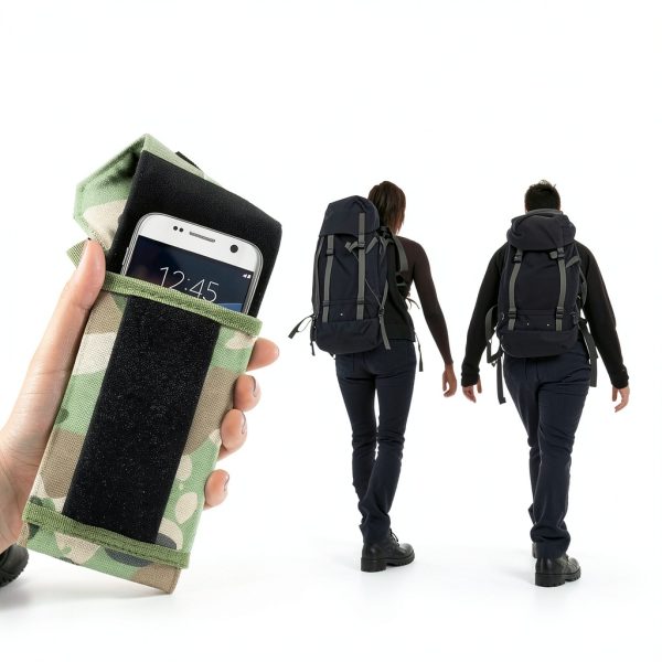 Clakit Travel Wallet Nylon Phone Pouch Clip On Strap-1