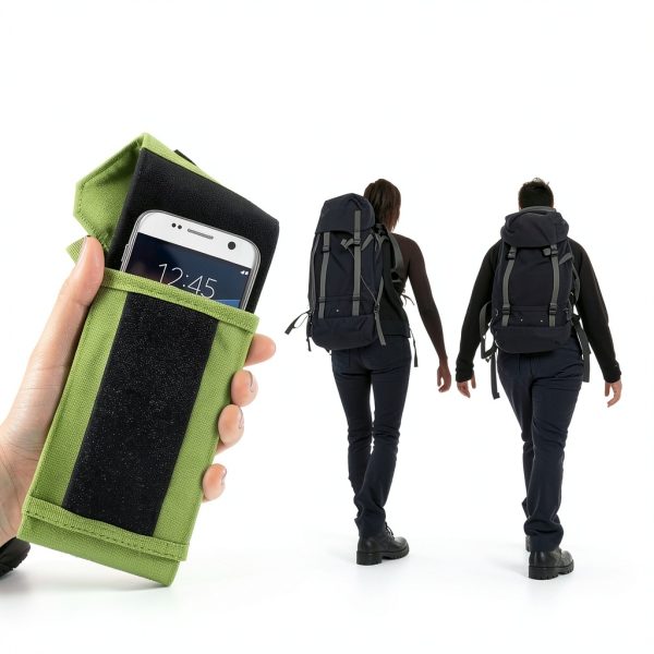 Clakit Travel Wallet Nylon Phone Pouch Clip On StrapPack-1