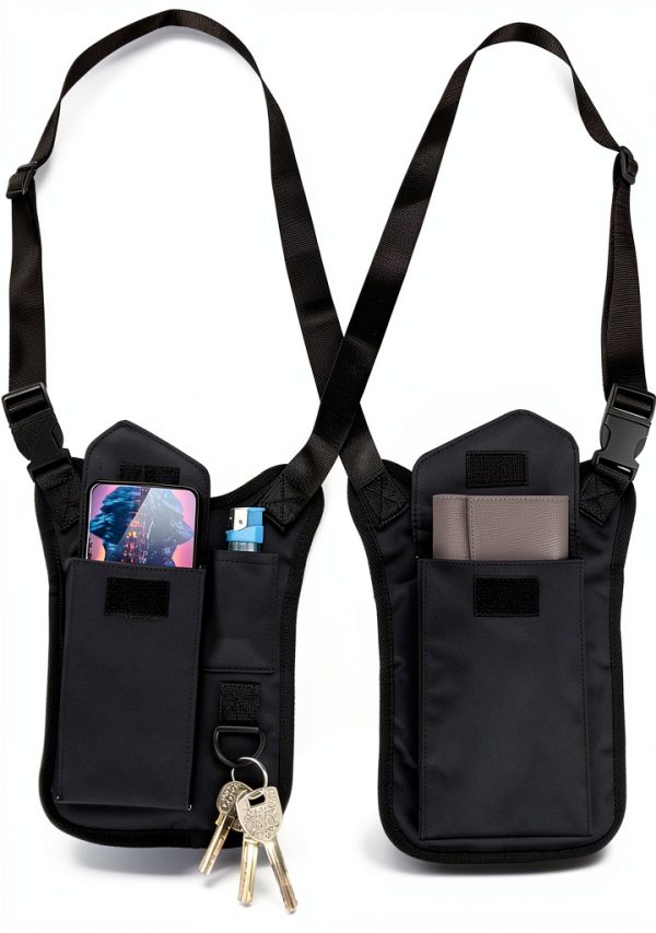 LAUNDRY POUCH Nylon Anti Theft Shoulder Bag Adjustable Strap-0
