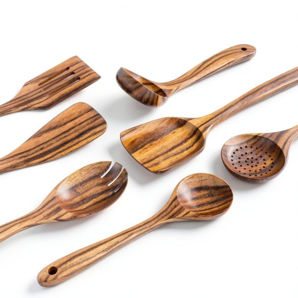 Umite Chef Teak Wooden Utensils Set Kitchen Utensil-3