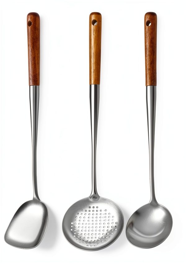 Evanda Stainless Steel Wok Spatula Set for Kitchen-1