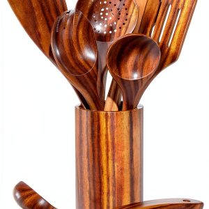 Umite Chef Teak Wooden Utensils Set Kitchen Utensil-0