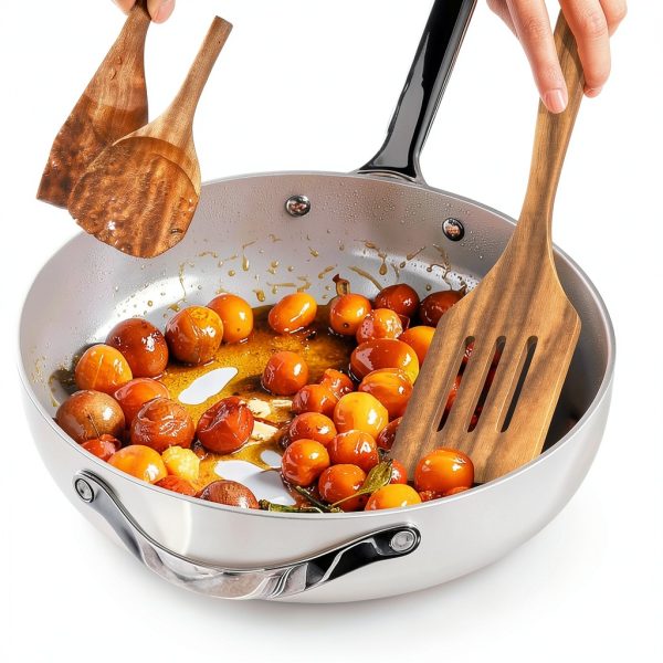 Umite Chef Teak Wooden Utensils Set Kitchen Utensil-6