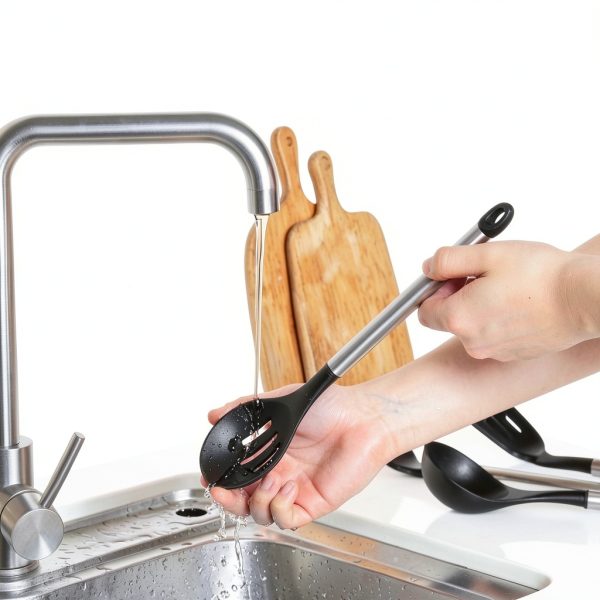 Silicone Cooking Utensil Set 4-Pc by Pleafind Black Kitchenware-3