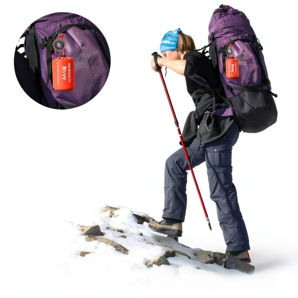 Emergency Sleeping Bag Esky Bivy Orange 2 Pack-7