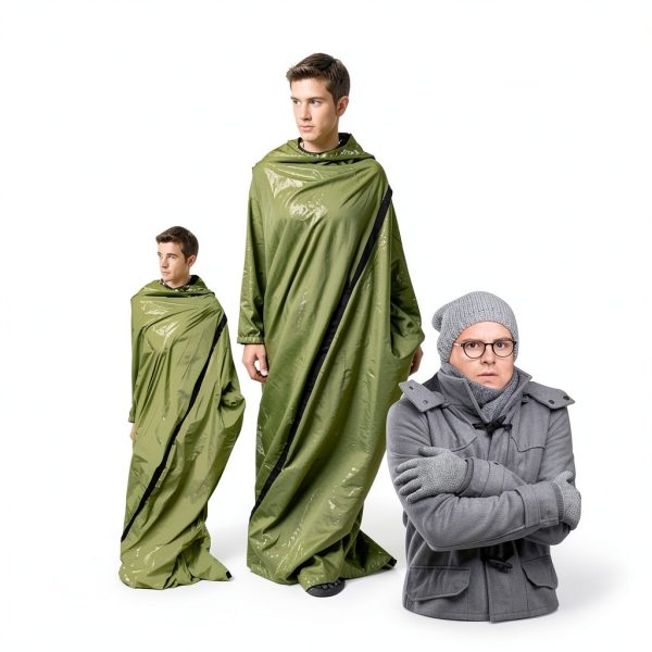 Emergency Sleeping Bag GJD 3-Pack Mylar Bivy for Adults Orange-2