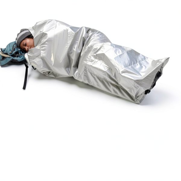 SOL Thermal Bivvy by SOL Survival – Silver Blanket with Whistle-1