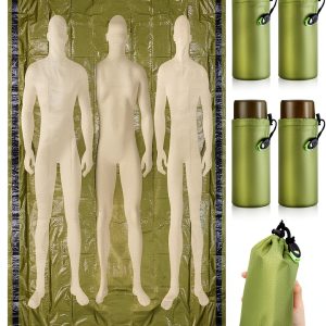 Emergency Blankets 4-pack Hahafelt Green 94.5 x 71 Bivy Sleeping Bags-0