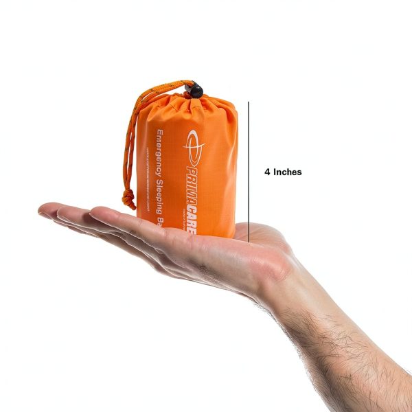 Emergency Sleeping Bag Primacare CB-3684-2 Orange Mylar Pack (2)-2
