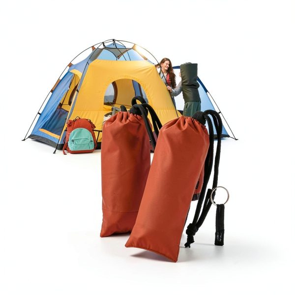 Emergency Sleeping Bag Bivy Set by Qunclay - 6 Pack Orange Waterproof-6