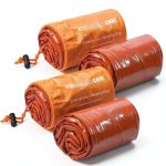 Emergency Sleeping Bag Primacare CB-3684-2 Orange Mylar Pack (2)-0