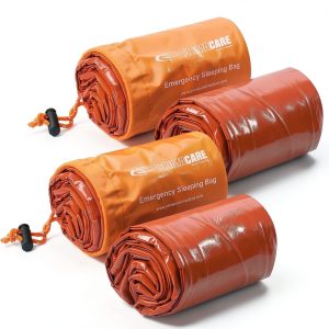 Emergency Sleeping Bag Primacare CB-3684-2 Orange Mylar Pack (2)-0