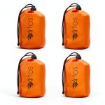 Artos Hooded Emergency Bivy Sack - Mylar Sleeping Bag Orange-0