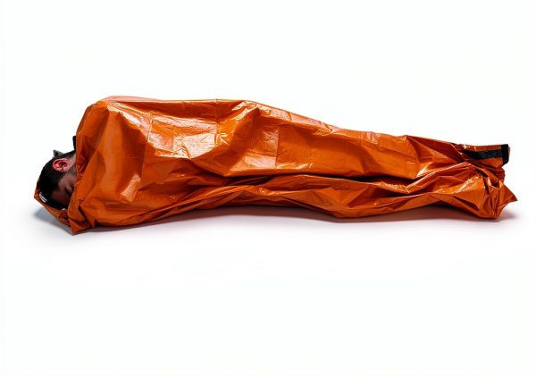 MEKKAPRO SOS Emergency Bivy Sleeping Bag Bright Orange 36x84 Mylar-5