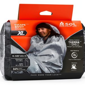 SOL Escape Bivvy XL with Hood Gray Outdoor Survival Bivvy-0