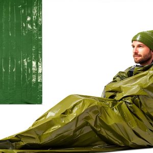 Emergency Sleeping Bag - Waterproof Bivy with Thermal Blanket-0