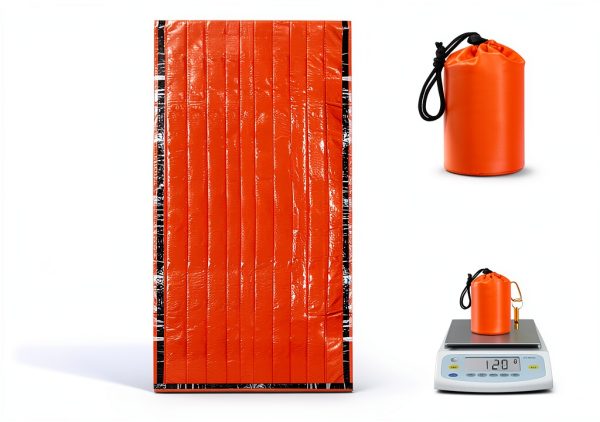Emergency Sleeping Bag Generic Bivy Sack Waterproof 3pcs Orange 9899-4
