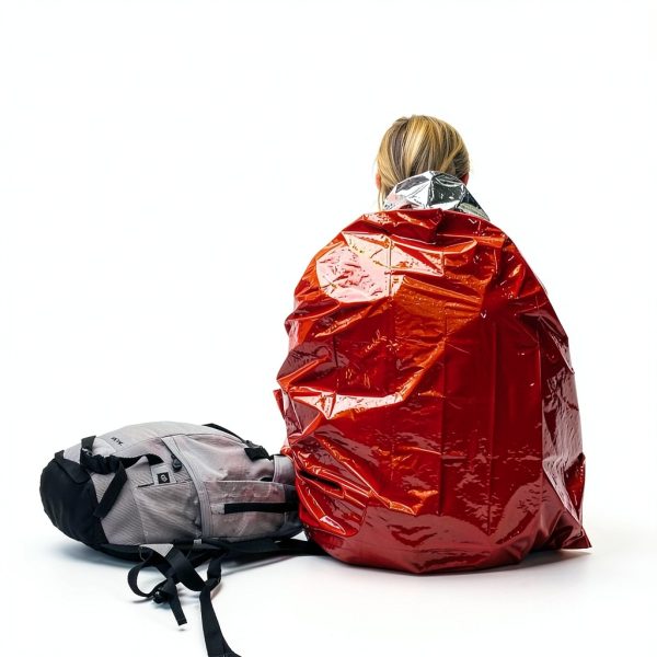 Emergency Sleeping Bag Primacare CB-3684-2 Orange Mylar Pack (2)-4