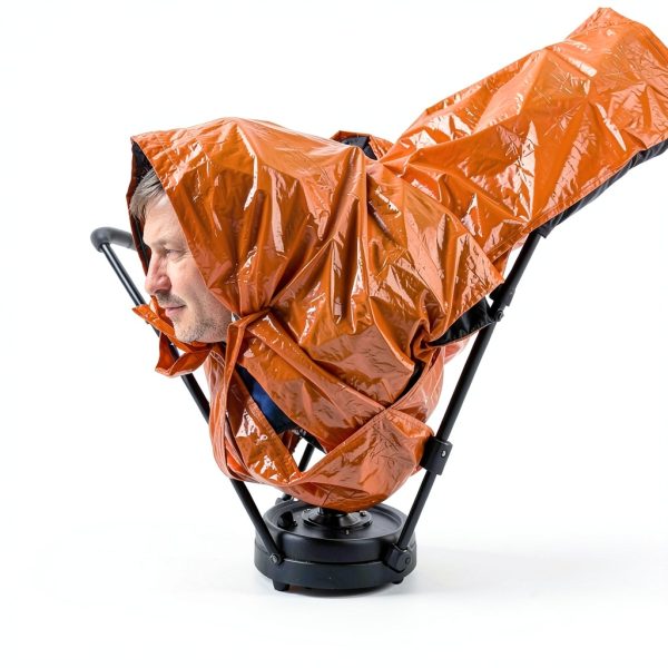 Artos Hooded Emergency Bivy Sack - Mylar Sleeping Bag Orange-2