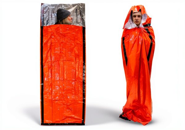 Emergency Sleeping Bag - Waterproof Bivy with Thermal Blanket-3