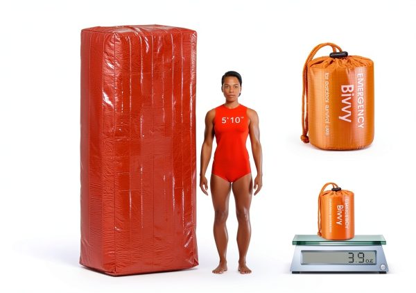 Emergency Sleeping Bag Esky Bivy Orange 2 Pack-4