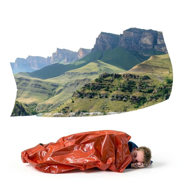 Emergency Sleeping Bag - Waterproof Bivy with Thermal Blanket-5