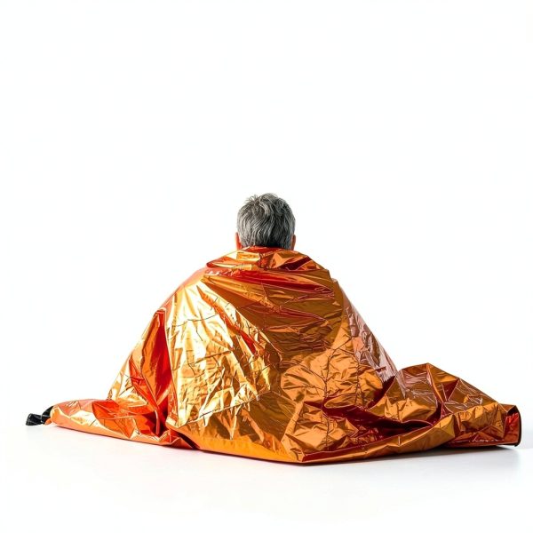 Emergency Sleeping Bag,Bivvy Bag,Survival Sleeping Bag,Camping Bivy Sacks,Emergency Blankets,Survival Sleeping Bag with Survival Bracelet for Camping and Outdoor Hiking, Orange-3
