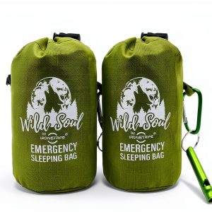 Bivy Sack XL Waterproof Sleeping Bag with Whistle & Hood - Ironstripe-0